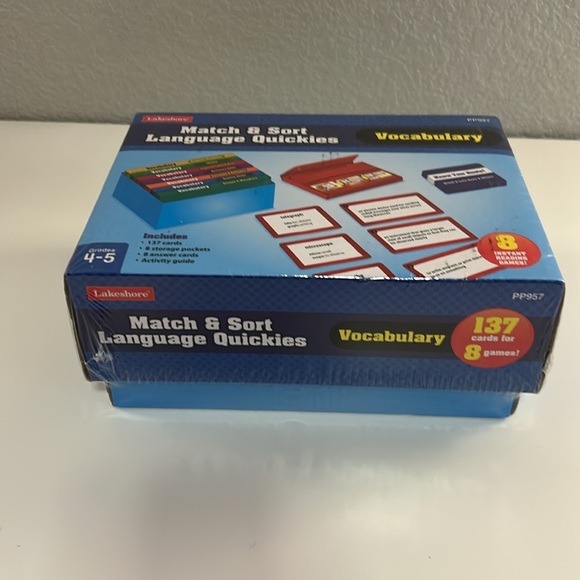 Lakeshore Match & Sort Language Quickies Vocabulary New Box & Sealed Grades 4-5 - Picture 4 of 5